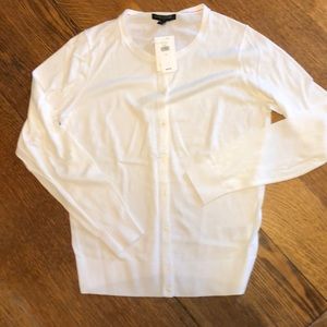 Banana Republic White Cardigan NWT